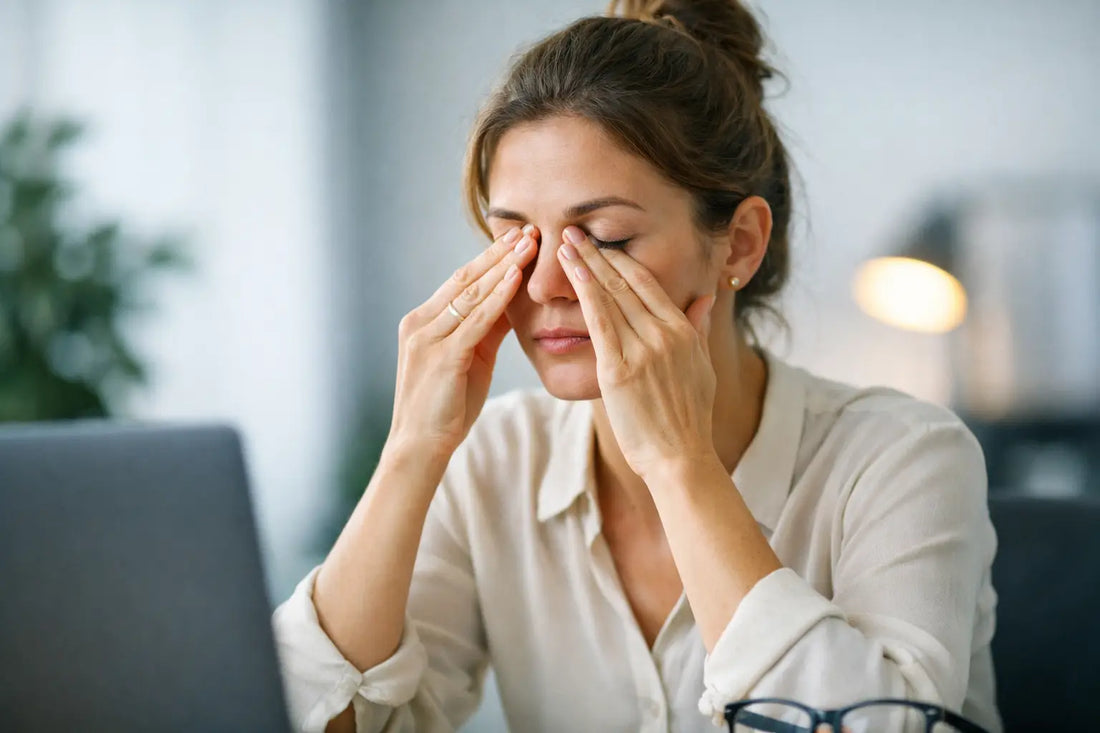 Massage til trætte øjne efter skærm